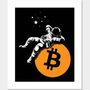 Bitcoin astronaut to the Moon! Posters and Art